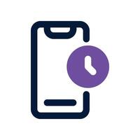 smartphone icon. dual tone icon for your website, mobile, presentation, and logo design. vector
