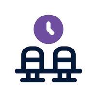 waiting room icon. dual tone icon for your website, mobile, presentation, and logo design. vector