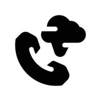 phone call icon. glyph icon for your website, mobile, presentation, and logo design. vector