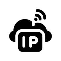 ip address icon. glyph icon for your website, mobile, presentation, and logo design. vector