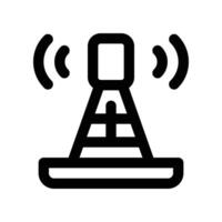 antenna icon. line icon for your website, mobile, presentation, and logo design. vector