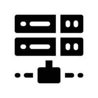 server icon. glyph icon for your website, mobile, presentation, and logo design. vector