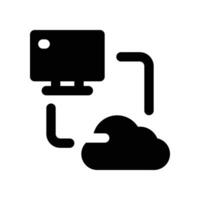 data transfer icon. glyph icon for your website, mobile, presentation, and logo design. vector