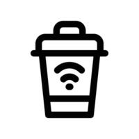 trash icon. line icon for your website, mobile, presentation, and logo design. vector