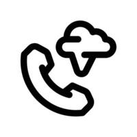 phone call icon. line icon for your website, mobile, presentation, and logo design. vector