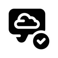 chat icon. glyph icon for your website, mobile, presentation, and logo design. vector