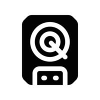 harddisk icon. glyph icon for your website, mobile, presentation, and logo design. vector