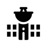 satellite icon. glyph icon for your website, mobile, presentation, and logo design. vector