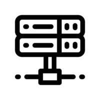 server icon. line icon for your website, mobile, presentation, and logo design. vector
