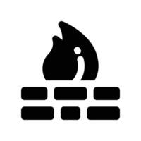 firewall icon. glyph icon for your website, mobile, presentation, and logo design. vector