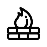firewall icon. line icon for your website, mobile, presentation, and logo design. vector
