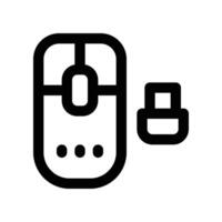 wireless mouse icon. line icon for your website, mobile, presentation, and logo design. vector