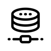 database icon. line icon for your website, mobile, presentation, and logo design. vector