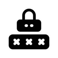 encryption icon. glyph icon for your website, mobile, presentation, and logo design. vector