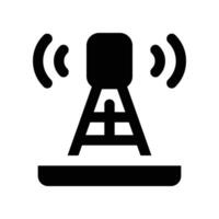 antenna icon. glyph icon for your website, mobile, presentation, and logo design. vector
