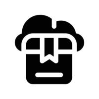 package cloud icon. glyph icon for your website, mobile, presentation, and logo design. vector