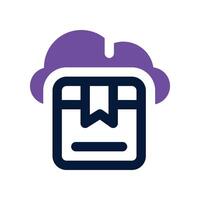package cloud icon. dual tone icon for your website, mobile, presentation, and logo design. vector