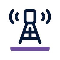 antenna icon. dual tone icon for your website, mobile, presentation, and logo design. vector