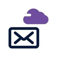 email icon. dual tone icon for your website, mobile, presentation, and logo design. vector