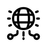 internet icon. line icon for your website, mobile, presentation, and logo design. vector