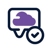 chat icon. dual tone icon for your website, mobile, presentation, and logo design. vector