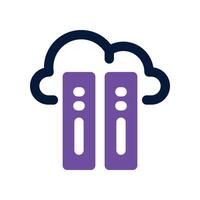 data cloud icon. dual tone icon for your website, mobile, presentation, and logo design. vector