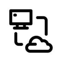 data transfer icon. line icon for your website, mobile, presentation, and logo design. vector