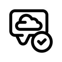 chat icon. line icon for your website, mobile, presentation, and logo design. vector