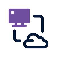 data transfer icon. dual tone icon for your website, mobile, presentation, and logo design. vector