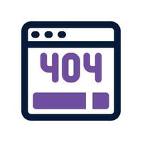 404 error icon. dual tone icon for your website, mobile, presentation, and logo design. vector