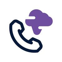 phone call icon. dual tone icon for your website, mobile, presentation, and logo design. vector