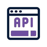 api cloud icon. dual tone icon for your website, mobile, presentation, and logo design. vector