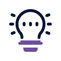 idea icon. dual tone icon for your website, mobile, presentation, and logo design. vector
