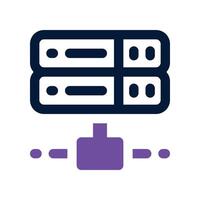 server icon. dual tone icon for your website, mobile, presentation, and logo design. vector