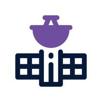 satellite icon. dual tone icon for your website, mobile, presentation, and logo design. vector