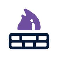 firewall icon. dual tone icon for your website, mobile, presentation, and logo design. vector