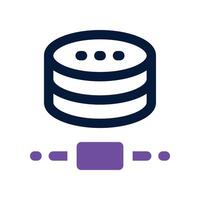 database icon. dual tone icon for your website, mobile, presentation, and logo design. vector