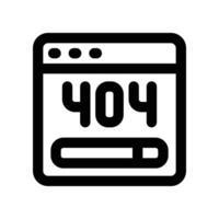 404 error icon. line icon for your website, mobile, presentation, and logo design. vector
