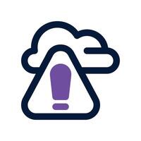 cloud error icon. dual tone icon for your website, mobile, presentation, and logo design. vector