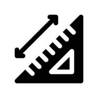 measuring icon. glyph icon for your website, mobile, presentation, and logo design. vector