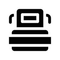 road roller icon. glyph icon for your website, mobile, presentation, and logo design. vector