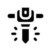 jackhammer icon. glyph icon for your website, mobile, presentation, and logo design. vector