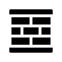 wall icon. glyph icon for your website, mobile, presentation, and logo design. vector