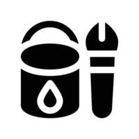 paint icon. glyph icon for your website, mobile, presentation, and logo design. vector