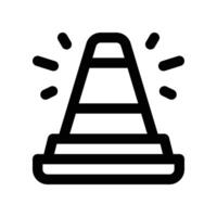 traffic cone icon. line icon for your website, mobile, presentation, and logo design. vector