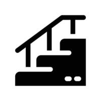 stairs icon. glyph icon for your website, mobile, presentation, and logo design. vector