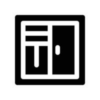 window icon. glyph icon for your website, mobile, presentation, and logo design. vector