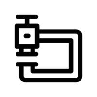clamp icon. line icon for your website, mobile, presentation, and logo design. vector