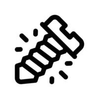 screw icon. line icon for your website, mobile, presentation, and logo design. vector