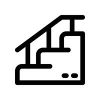 stairs icon. line icon for your website, mobile, presentation, and logo design. vector